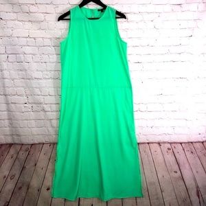 Green‎ Split Tank Casual Maxi Dress By JCrew